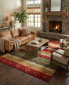 Urban Terrace Collection Area Rug -  Rooftop Rectangle Multi  lifestyle 55