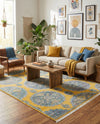 Arcadia Rugs Collection Area Rug -  Atlantis (Yellow) Rectangle Yellow  lifestyle 12