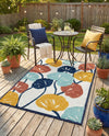 Caribbean Terrace Collection Area Rug -  Grenada Rectangle Ivory  lifestyle 33