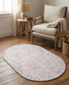 Heritage Elegance Collection Area Rug -  Nijo Oval Beige  lifestyle 55