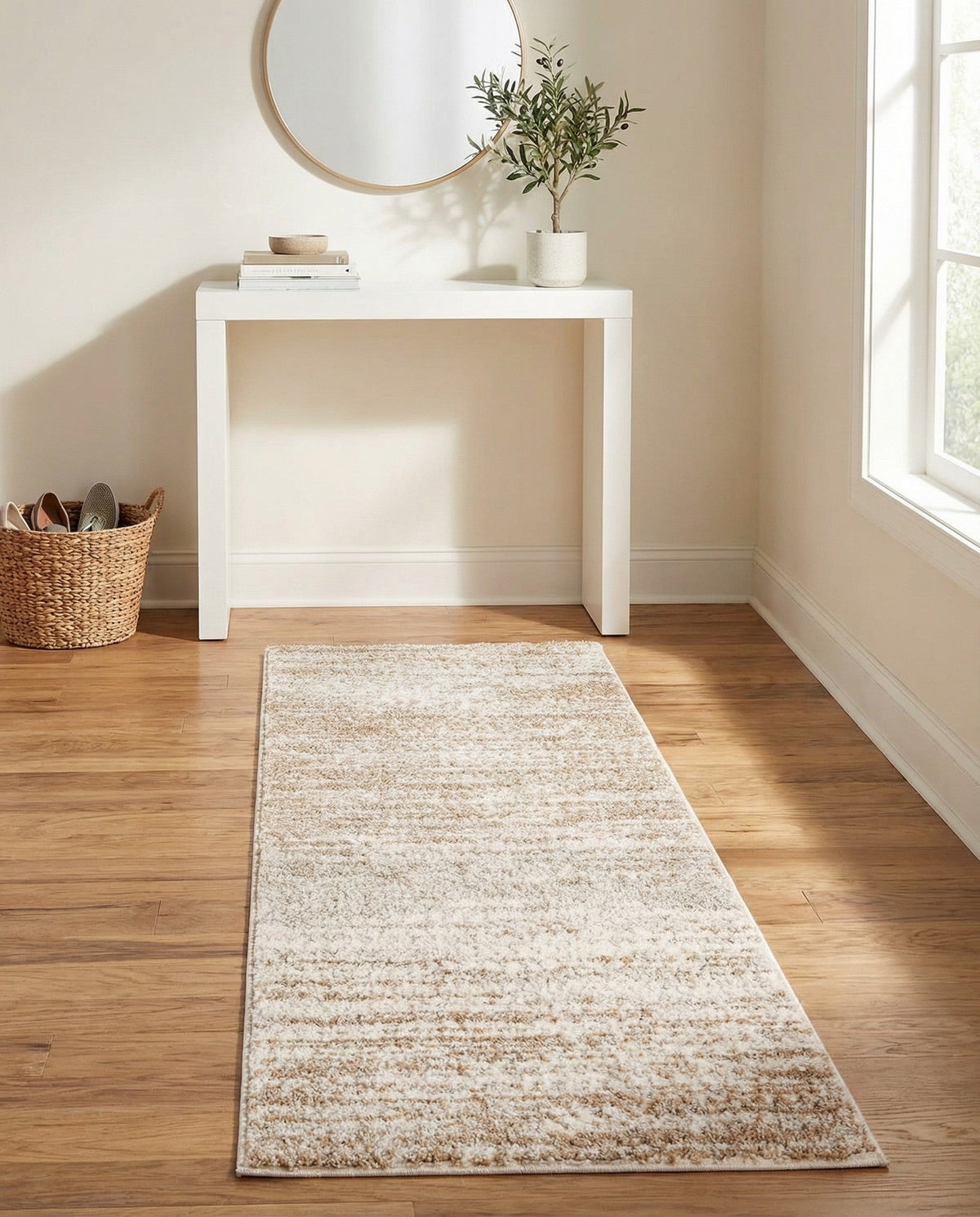 Sienna Collection Area Rug -  Verona Runner Smokey Taupe  lifestyle 168