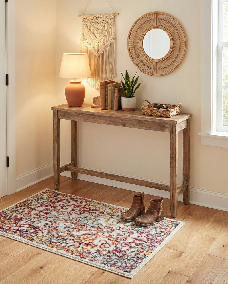 Brighton Terrace Collection Area Rug -  Saltdean Rectangle Ivory  lifestyle 40