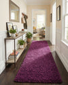 Plush Oasis Collection Area Rug - Serenity (Eggplant Purple) Runner Eggplant Purple  lifestyle 34