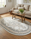 Beverly Grove Collection Area Rug -  Fairfax (Ivory) Oval Ivory  lifestyle 72