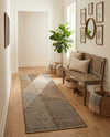 Desert Weave Jute Collection Area Rug -  Mojave Runner Multi  lifestyle 55