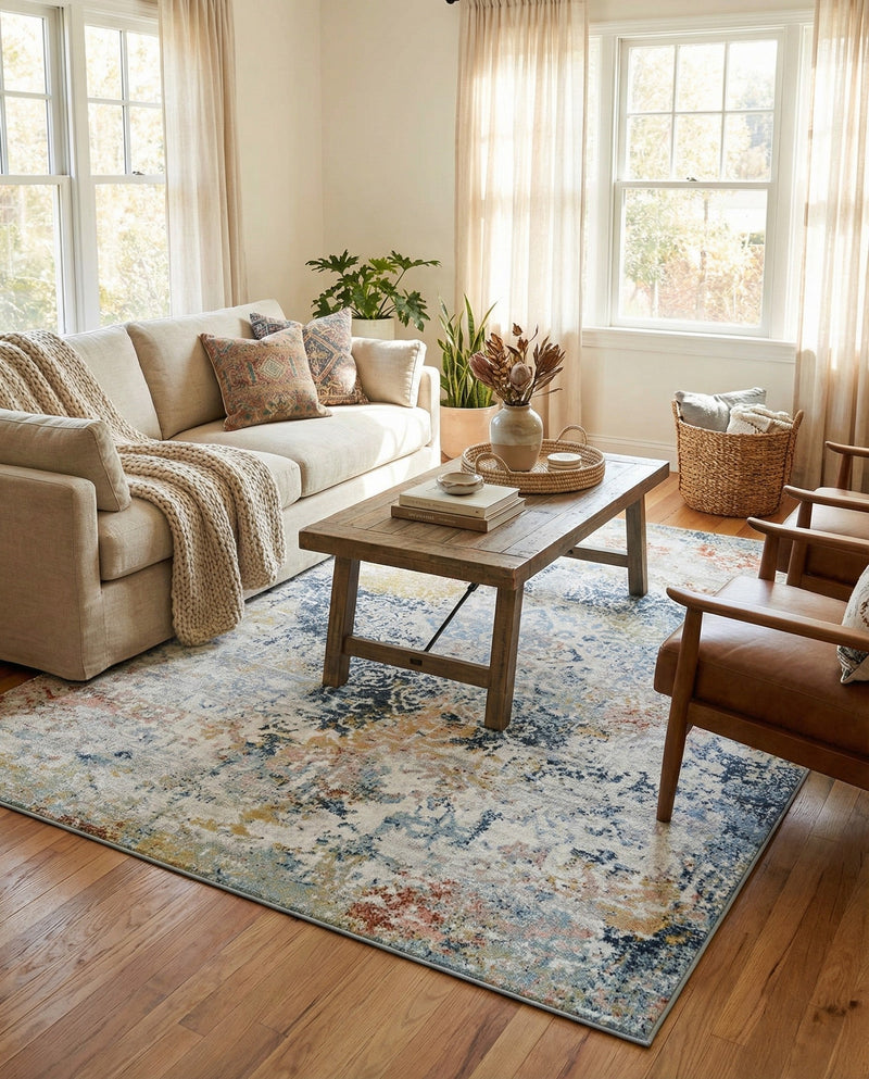 Aegean Elegance Washables Collection Area Rug -  Serifos Rectangle Multi  lifestyle 73