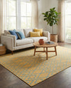 Urban Oasis Rugs Collection Area Rug -  Boulevard (Yellow and Aqua) Rectangle Yellow and Aqua  lifestyle 13