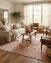 Patio Heritage Collection Area Rug -  Augusta (Rust Red) Rectangle Rust Red  lifestyle 6