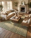 Savannah Pergola Collection Area Rug -  Pergola (Green) Rectangle Green  lifestyle 14