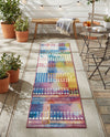 Urban Terrace Collection Area Rug -  Atrium Runner Multi  lifestyle 46