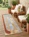 Urban Terrace Collection Area Rug -  Deck Runner Multi  lifestyle 68