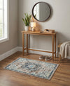 Brighton Terrace Collection Area Rug - Hove (Gray) Rectangle Gray  lifestyle 18