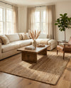 Woven Seaside Jute Collection Area Rug - Savannah (Natural) Rectangle Natural  lifestyle 12