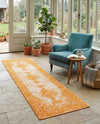 Dover Terrace Collection Area Rug - Marina (Orange) Runner Orange  lifestyle 63