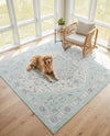 Savannah Series Collection Area Rug - Charleston (Mint) Square Mint  lifestyle 64