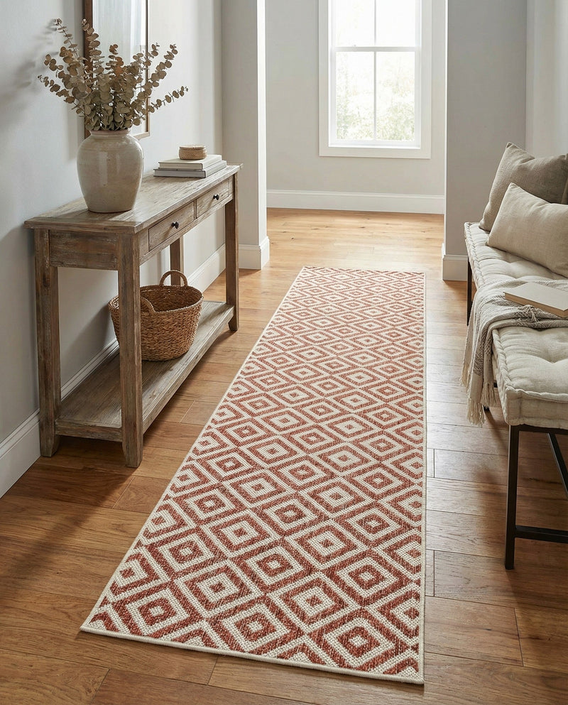 Urban Oasis Rugs Collection Area Rug -  Rooftop (Rust Red) Runner Rust Red  lifestyle 49