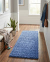 Plush Oasis Collection Area Rug - Serenity (Periwinkle Blue) Runner Periwinkle Blue  lifestyle 47