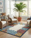 Caribbean Terrace Collection Area Rug -  Tortola Rectangle Multi  lifestyle 10