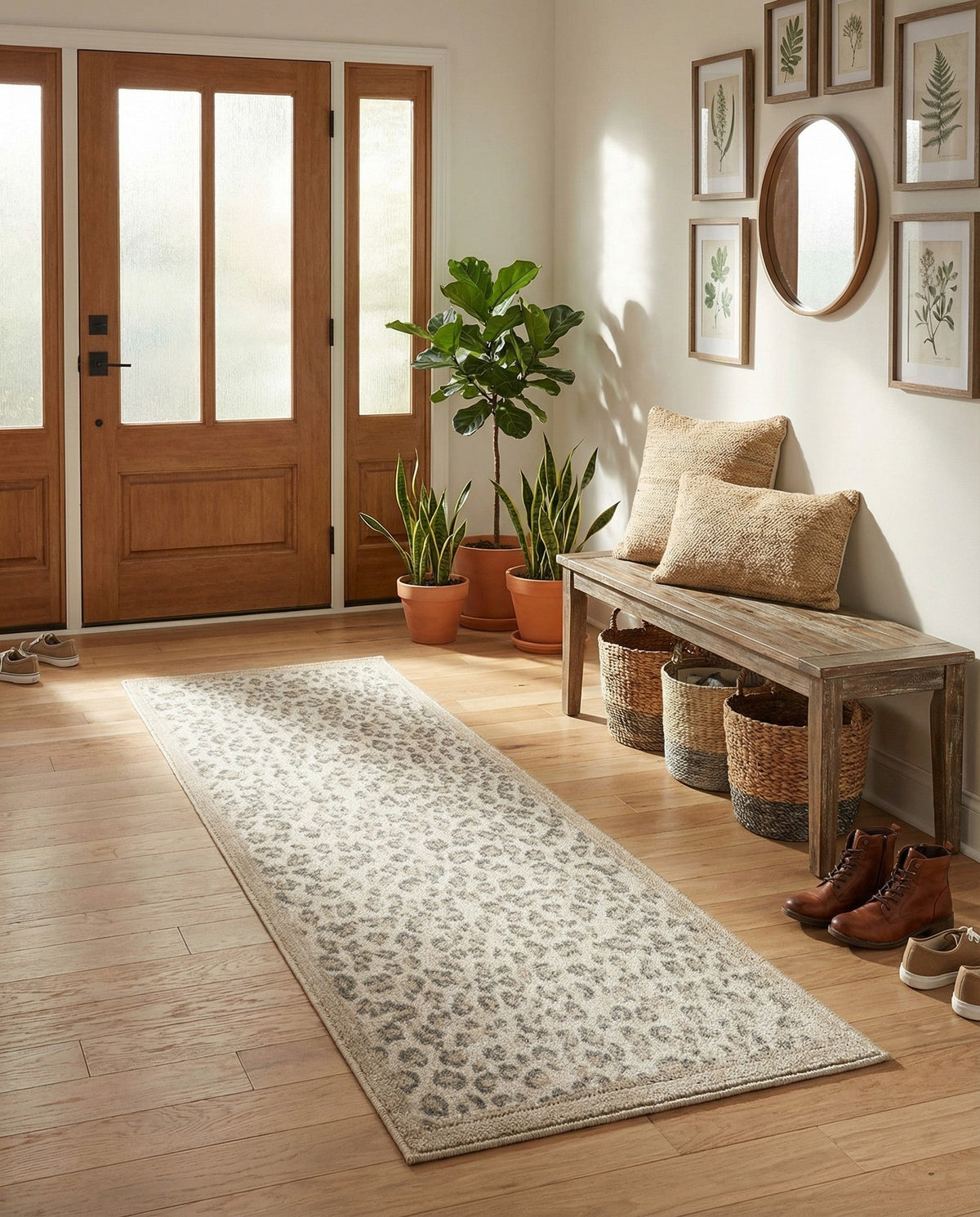 Savannah Sojourn Collection Area Rug - Serengeti Runner Ivory  lifestyle 147