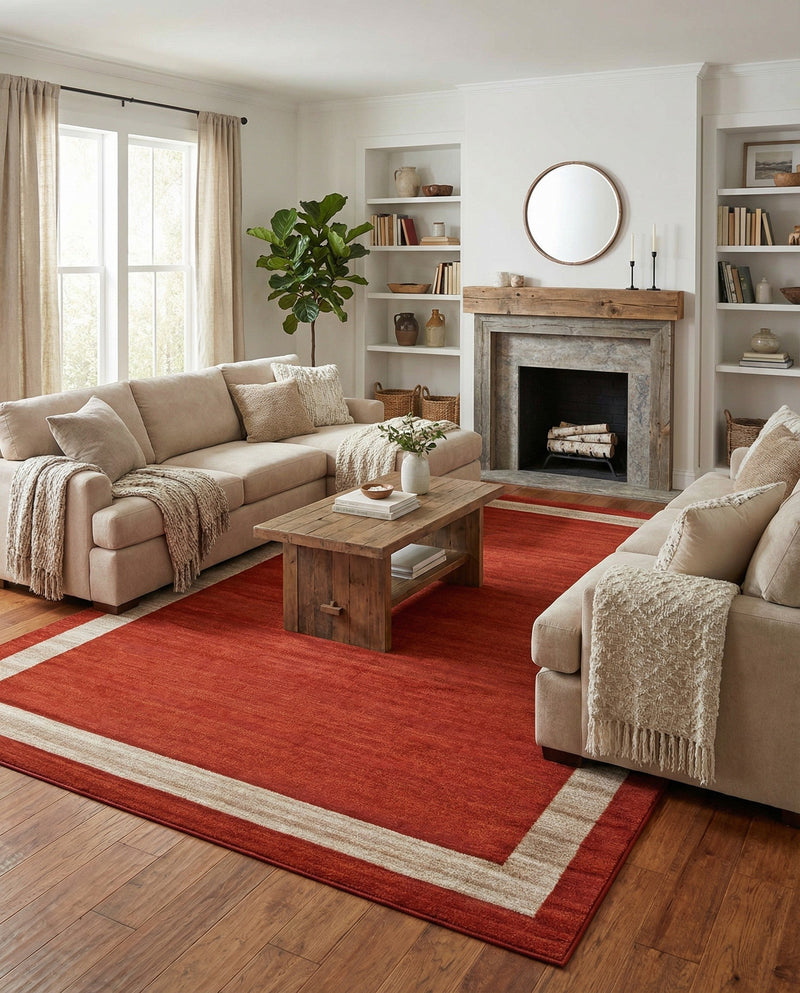 Studio Haven Collection Area Rug -  Alcove (Terracotta) Rectangle Terracotta  lifestyle 4