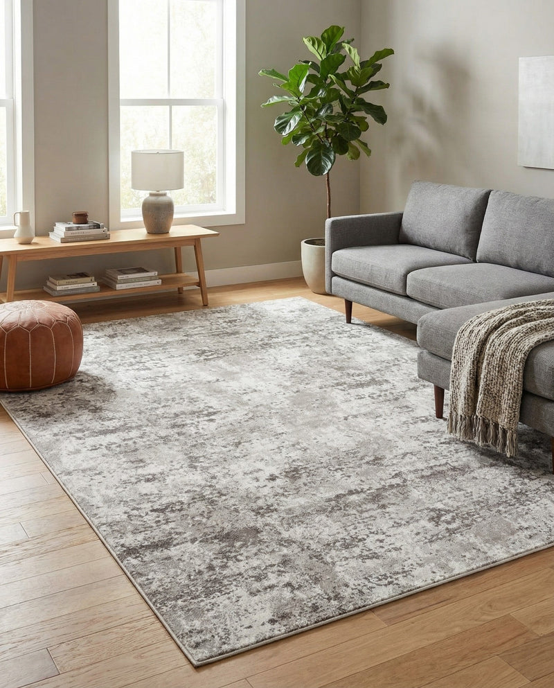 Luminara Sands Collection Area Rug - Elysium (Stone Gray) Rectangle Stone Gray  lifestyle 5