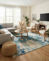 Sorrento Shores Collection Area Rug -  Vico Rectangle Light Blue  lifestyle 36