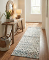 Mediterranean Lattice Collection Area Rug -  Casablanca (Ivory Gray Blue) Runner Ivory Gray Blue  lifestyle 41