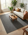 Seaside Serenity Collection Area Rug - Veranda (Black) Rectangle Black  lifestyle 44