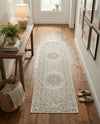 Patio Heritage Collection Area Rug -  Lafayette (Gray) Runner Gray  lifestyle 75