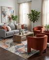 Jewel Oasis Collection Area Rug -  Topaz Rectangle Multi  lifestyle 17