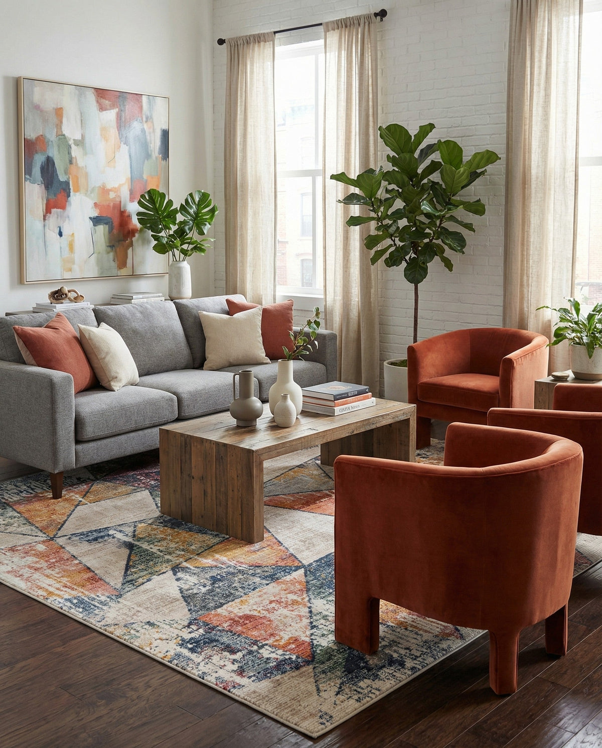 Jewel Oasis Collection Area Rug -  Topaz Rectangle Multi  lifestyle 17