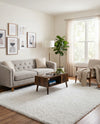 Alpine Plush Collection Area Rug -  Cortina (White) Square White  lifestyle 32