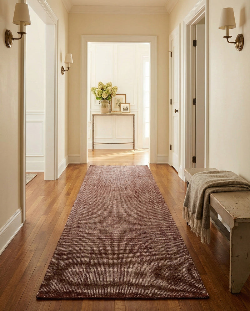 Berkshire Estate Collection Area Rug - Windsor (Mocha Brown) Runner Mocha Brown  lifestyle 24