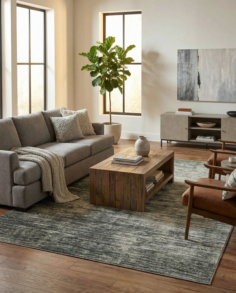 Sahara Essence Collection Area Rug - Oasis (Green) Rectangle Green  lifestyle 24
