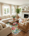 Outdoor Marrakesh Collection Area Rug -  Midelt Square Multi  lifestyle 75