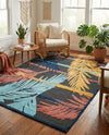 Caribbean Terrace Collection Area Rug - Antigua Rectangle Charcoal  lifestyle 26