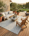 Savannah Pergola Collection Area Rug -  Eden Rectangle Light Gray  lifestyle 28