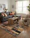 Neptune Elegance Collection Area Rug - Triton Rectangle Multi  lifestyle 5