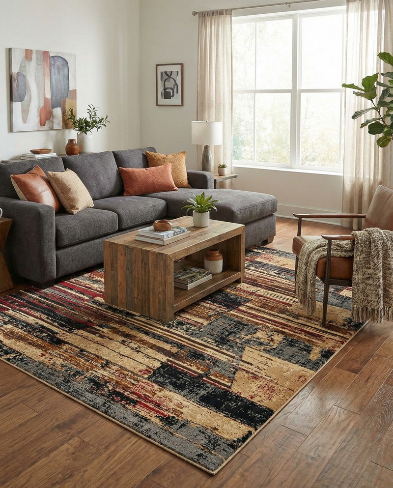 Neptune Elegance Collection Area Rug - Triton Rectangle Multi  lifestyle 5