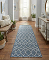 Savannah Pergola Collection Area Rug -  Pavilion (Blue) Runner Blue  lifestyle 50
