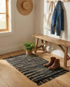 Savannah Jute Collection Area Rug - Nantucket Rectangle Navy Blue and Ivory  lifestyle 48