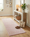 Mediterranean Lattice Collection Area Rug - Santorini (Pink) Runner Pink  lifestyle 28