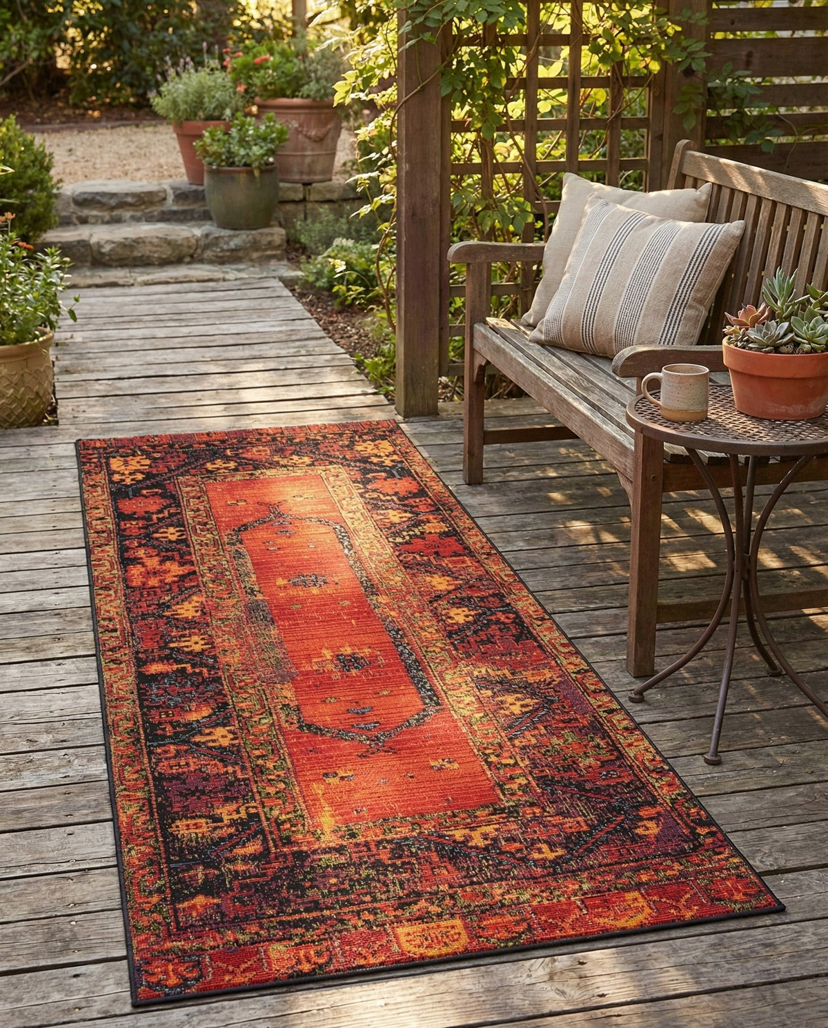 Safari Escape Rugs Collection Area Rug - Serengeti Runner Multi  lifestyle 120
