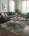 Trellis Mosaic Collection Area Rug - Arborville (Blue Multi) Rectangle Blue Multi  lifestyle 23