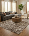 Sanctuary Retreat Collection Area Rug -  Asylum Rectangle Chocolate Brown  lifestyle 42