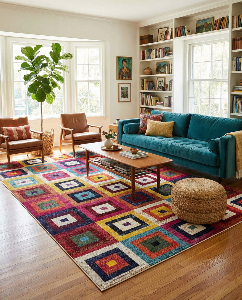 Marrakesh Elegance Collection Area Rug -  Ourika Rectangle Multi  lifestyle 22