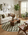 Urban Oasis Rugs Collection Area Rug -  Highrise (Green) Oval Green  lifestyle 51