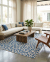 Savannah Escape Collection Area Rug -  Amazon (Blue) Rectangle Blue  lifestyle 7