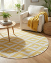 Urban Oasis Rugs Collection Area Rug -  Highrise (Yellow) Round Yellow  lifestyle 52