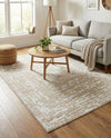 Sanctuary Retreat Collection Area Rug -  Asylum Rectangle White Bone  lifestyle 14